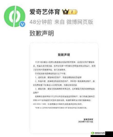 关键词，爱奇艺道歉