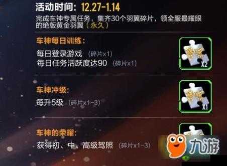 QQ飞车手游黄金羽翼获得方法揭秘，如何最快速获得羽翼？