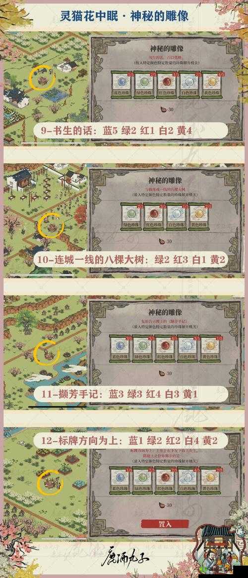江南百景图彩云狸雕像全攻略，位置、布局与效果深度解析